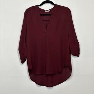 Lush Maroon 34 Sleeve Tunic